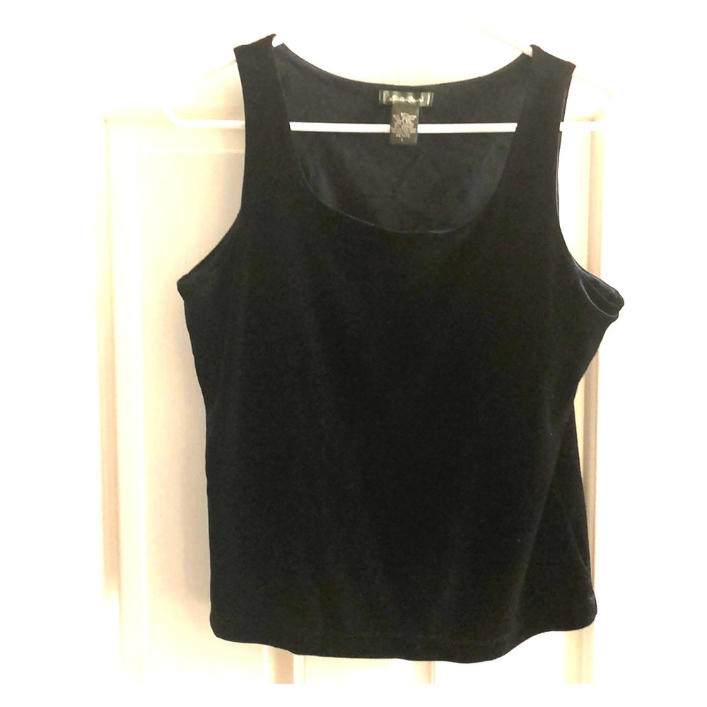 Black velvet Eddie Bauer sleeveless tunic, PL